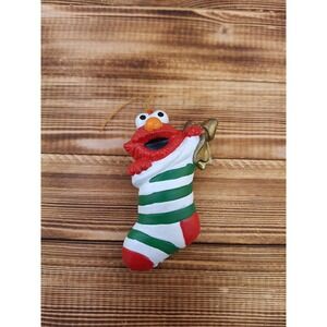 Sesame Street Elmo In A‎ Stocking Jim Henson 1993 Christmas Ornament